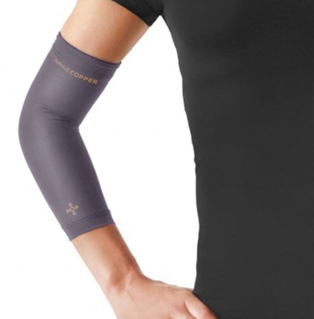 Tommie Copper Compression Elbow Sleeve, Black Size Small